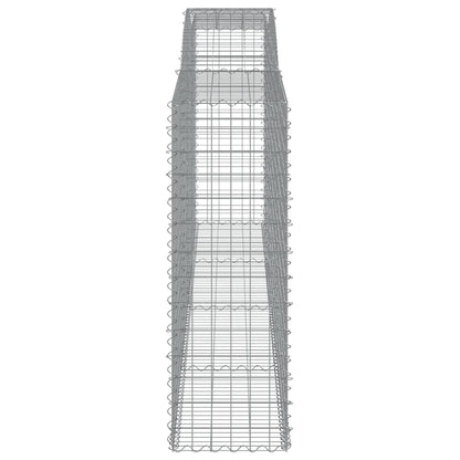 Arched Gabion Baskets 2 pcs 400x50x140/160 cm Galvanised Iron