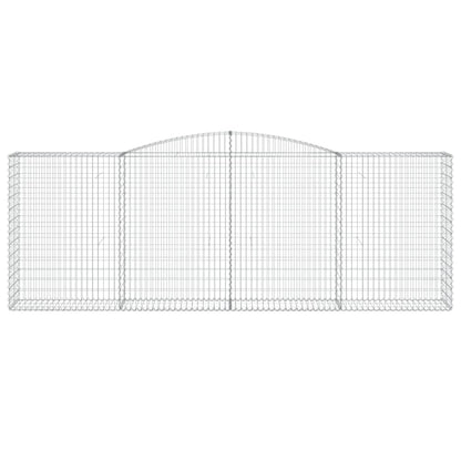 Arched Gabion Baskets 3 pcs 400x50x140/160 cm Galvanised Iron