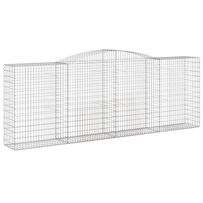 Arched Gabion Baskets 5 pcs 400x50x140/160 cm Galvanised Iron