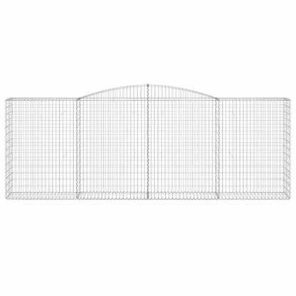 Arched Gabion Baskets 5 pcs 400x50x140/160 cm Galvanised Iron