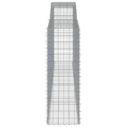 Arched Gabion Baskets 5 pcs 400x50x140/160 cm Galvanised Iron