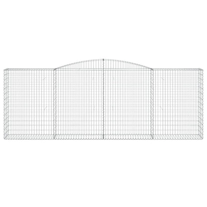 Arched Gabion Baskets 6 pcs 400x50x140/160 cm Galvanised Iron