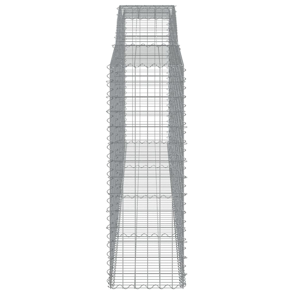 Arched Gabion Baskets 9 pcs 400x50x140/160 cm Galvanised Iron