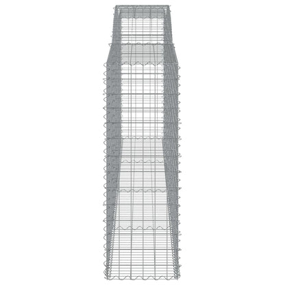 Arched Gabion Baskets 10 pcs 400x50x140/160 cm Galvanised Iron