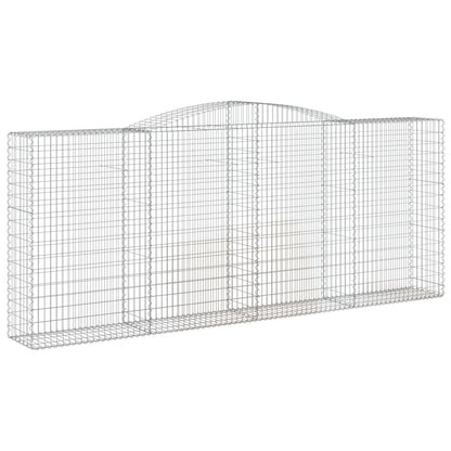 Arched Gabion Baskets 2 pcs 400x50x160/180 cm Galvanised Iron