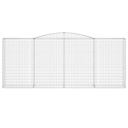 Arched Gabion Baskets 5 pcs 400x50x160/180 cm Galvanised Iron