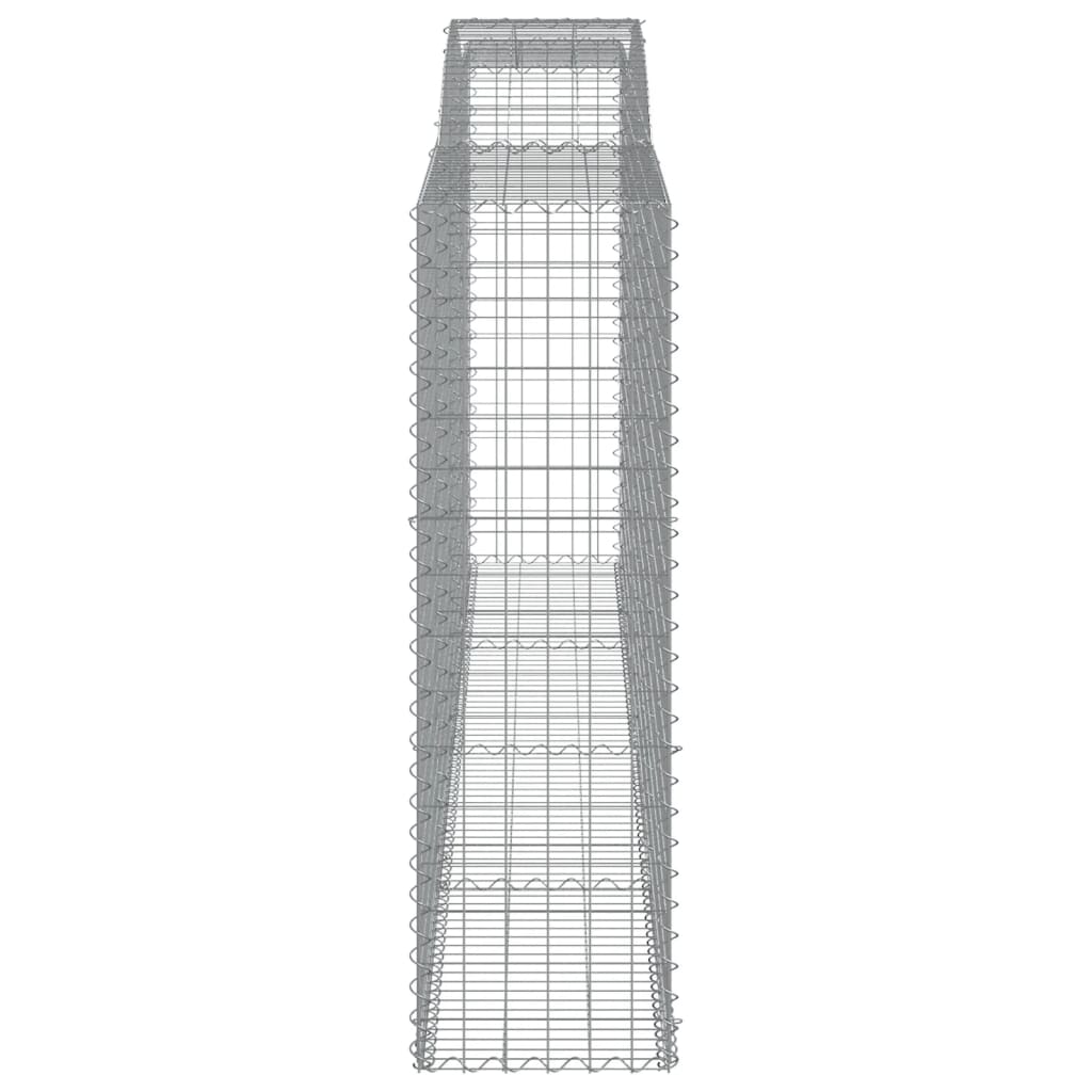 Arched Gabion Baskets 5 pcs 400x50x160/180 cm Galvanised Iron