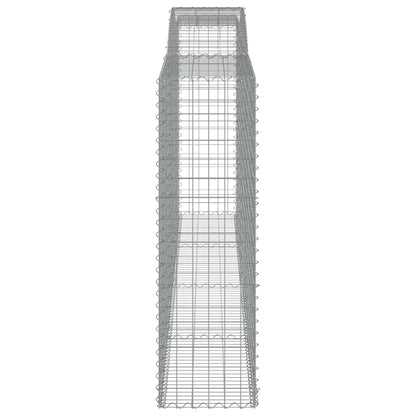 Arched Gabion Baskets 5 pcs 400x50x160/180 cm Galvanised Iron
