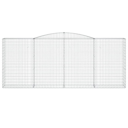 Arched Gabion Baskets 7 pcs 400x50x160/180 cm Galvanised Iron