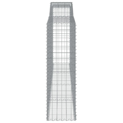 Arched Gabion Baskets 7 pcs 400x50x160/180 cm Galvanised Iron