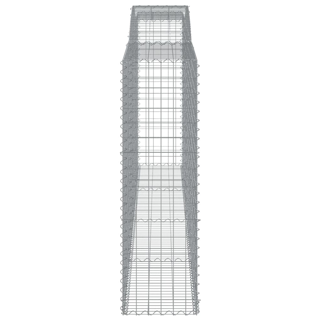 Arched Gabion Baskets 10 pcs 400x50x160/180 cm Galvanised Iron