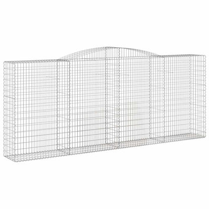Arched Gabion Baskets 25 pcs 400x50x160/180 cm Galvanised Iron