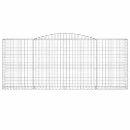 Arched Gabion Baskets 25 pcs 400x50x160/180 cm Galvanised Iron