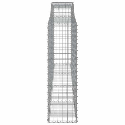 Arched Gabion Baskets 25 pcs 400x50x160/180 cm Galvanised Iron