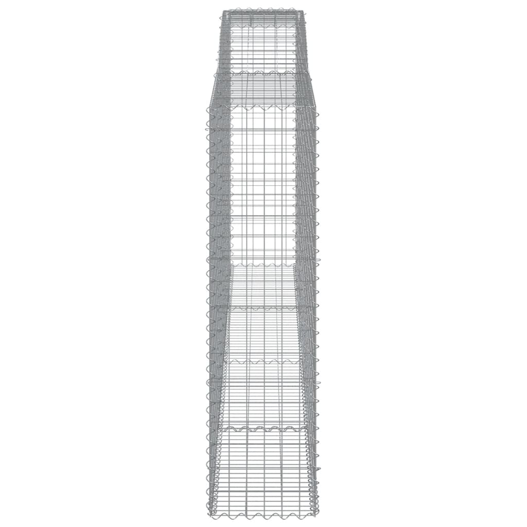 Arched Gabion Baskets 3 pcs 400x50x180/200 cm Galvanised Iron