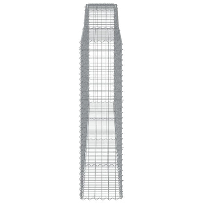 Arched Gabion Baskets 5 pcs 400x50x180/200 cm Galvanised Iron