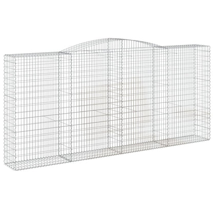 Arched Gabion Baskets 7 pcs 400x50x180/200 cm Galvanised Iron
