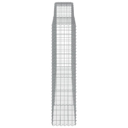 Arched Gabion Baskets 6 pcs 400x50x200/220 cm Galvanised Iron
