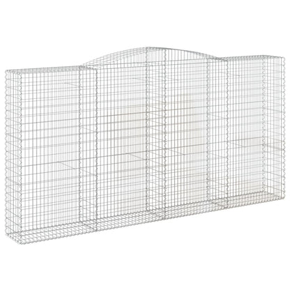 Arched Gabion Baskets 8 pcs 400x50x200/220 cm Galvanised Iron
