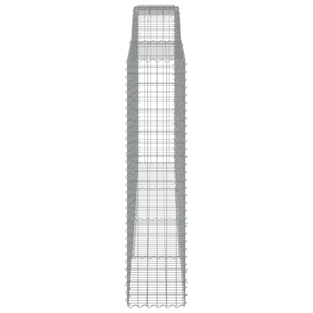 Arched Gabion Baskets 8 pcs 400x50x200/220 cm Galvanised Iron