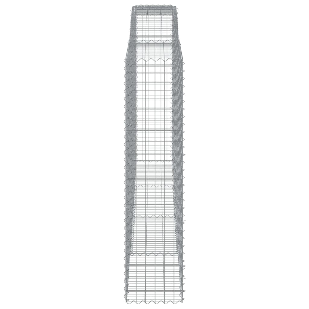 Arched Gabion Baskets 9 pcs 400x50x200/220 cm Galvanised Iron
