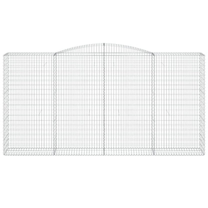 Arched Gabion Baskets 15 pcs 400x50x200/220 cm Galvanised Iron