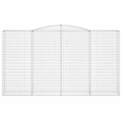 Arched Gabion Baskets 5 pcs 400x50x220/240 cm Galvanised Iron