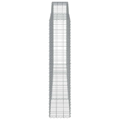 Arched Gabion Baskets 5 pcs 400x50x220/240 cm Galvanised Iron