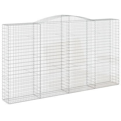 Arched Gabion Baskets 7 pcs 400x50x220/240 cm Galvanised Iron