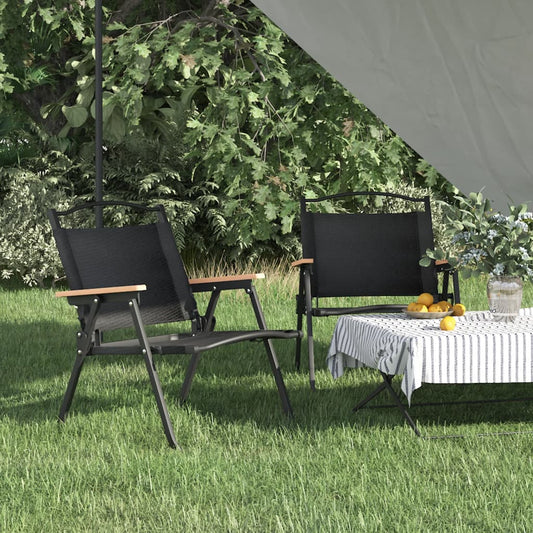 Camping Chair | Set of 2 | Black
