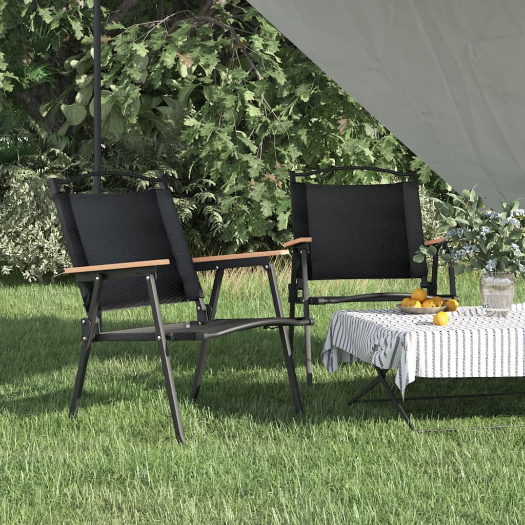 Camping Chair | Set of 2 | Black