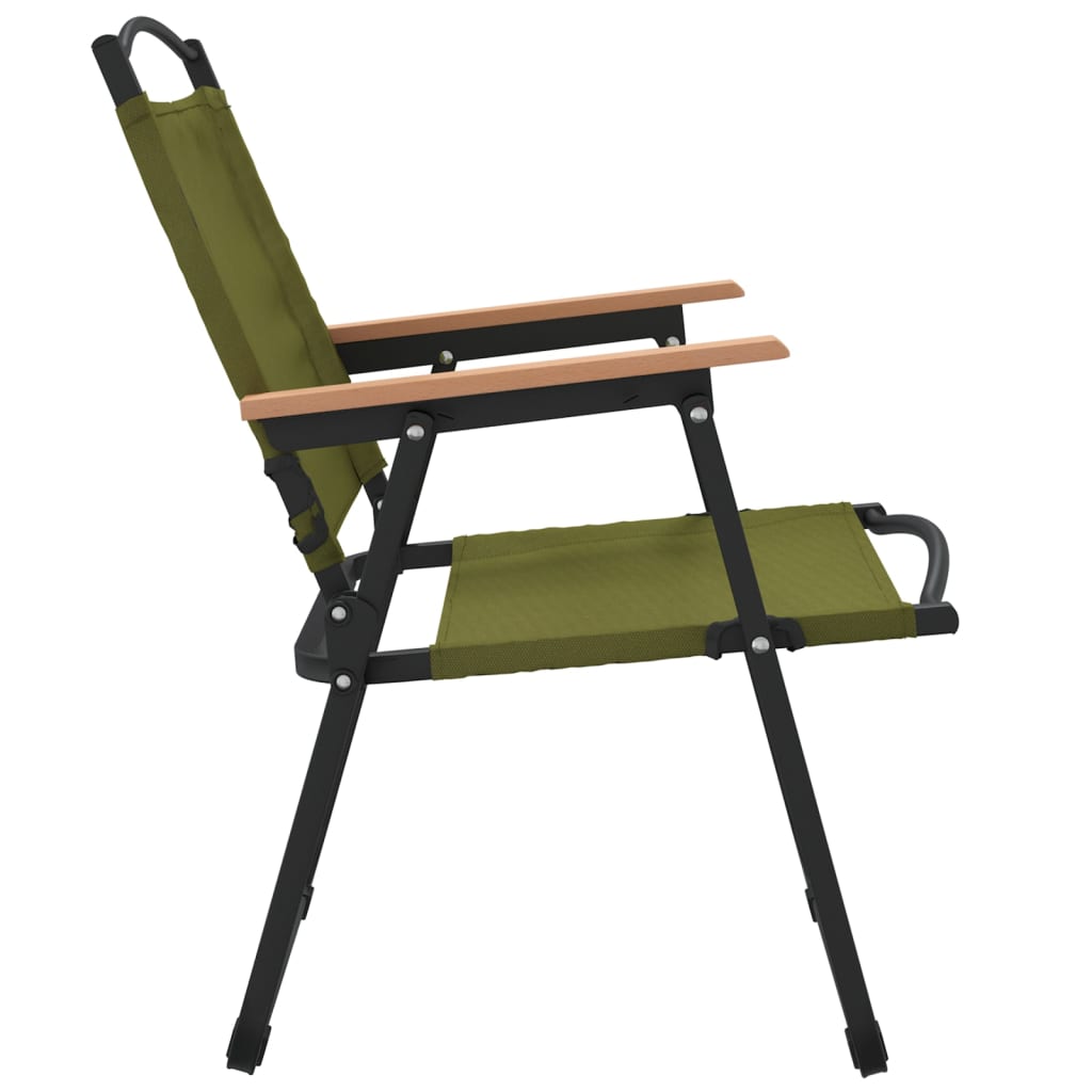 Camping Chair | Set of 2 | Green | 500D Oxford fabric with PE coating