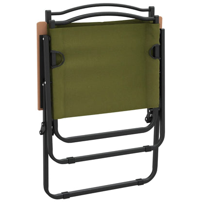 Camping Chair | Set of 2 | Green | 500D Oxford fabric with PE coating