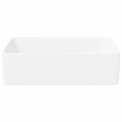 Wash Basin White 48x37x13 cm Ceramic Rectangle