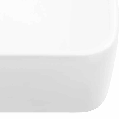 Wash Basin White 48x37x13 cm Ceramic Rectangle