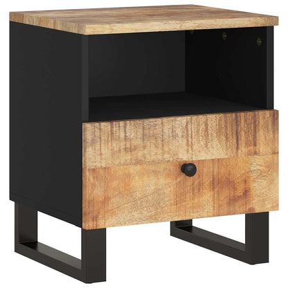 Bedside Cabinet Solid Wood Mango&Engineered Wood