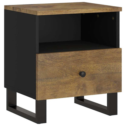 Bedside Cabinet Solid Wood Mango&Engineered Wood