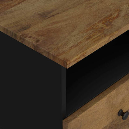 Bedside Cabinet Solid Wood Mango&Engineered Wood