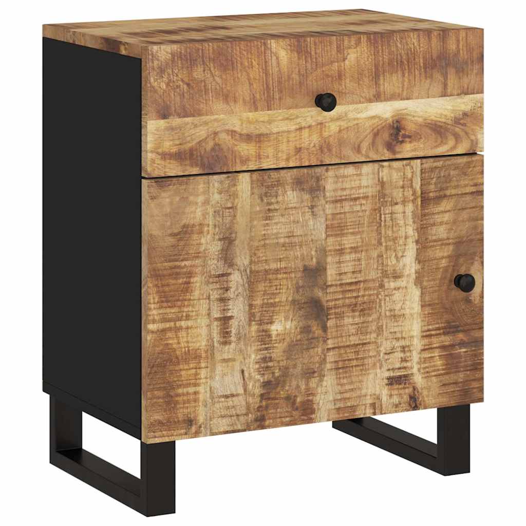 Bedside Cabinet 50x33x60 cm Solid Wood Mango&Engineered Wood