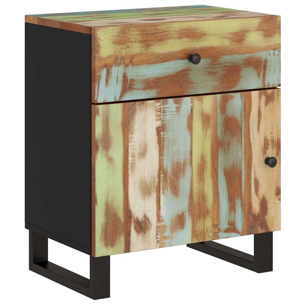 Bedside Cabinet 50x33x60cm Solid Wood Reclaimed&Engineered Wood