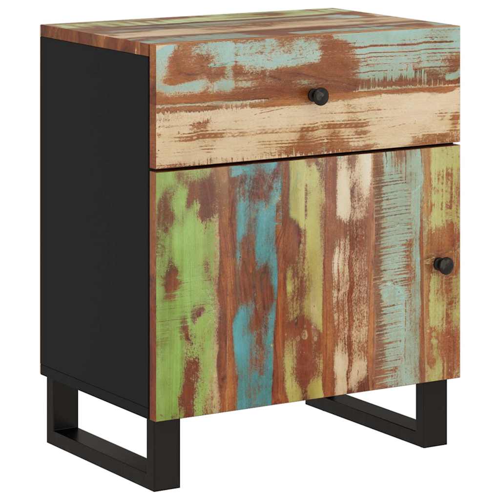 Bedside Cabinet 50x33x60cm Solid Wood Reclaimed&Engineered Wood
