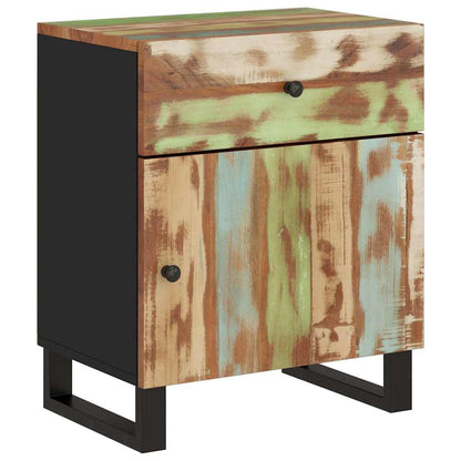 Bedside Cabinet 50x33x60cm Solid Wood Reclaimed&Engineered Wood