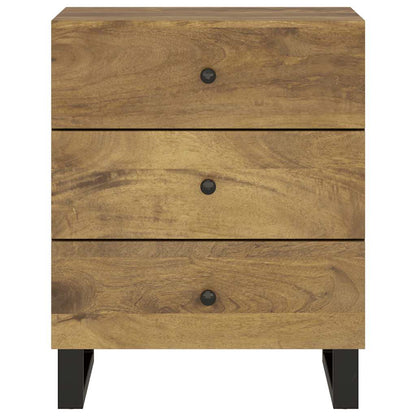 Bedside Cabinet 50x33x62 cm Solid Wood Mango&Engineered Wood