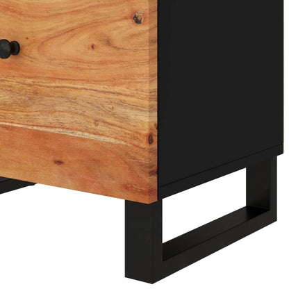 Bedside Cabinet | Natural wood and black