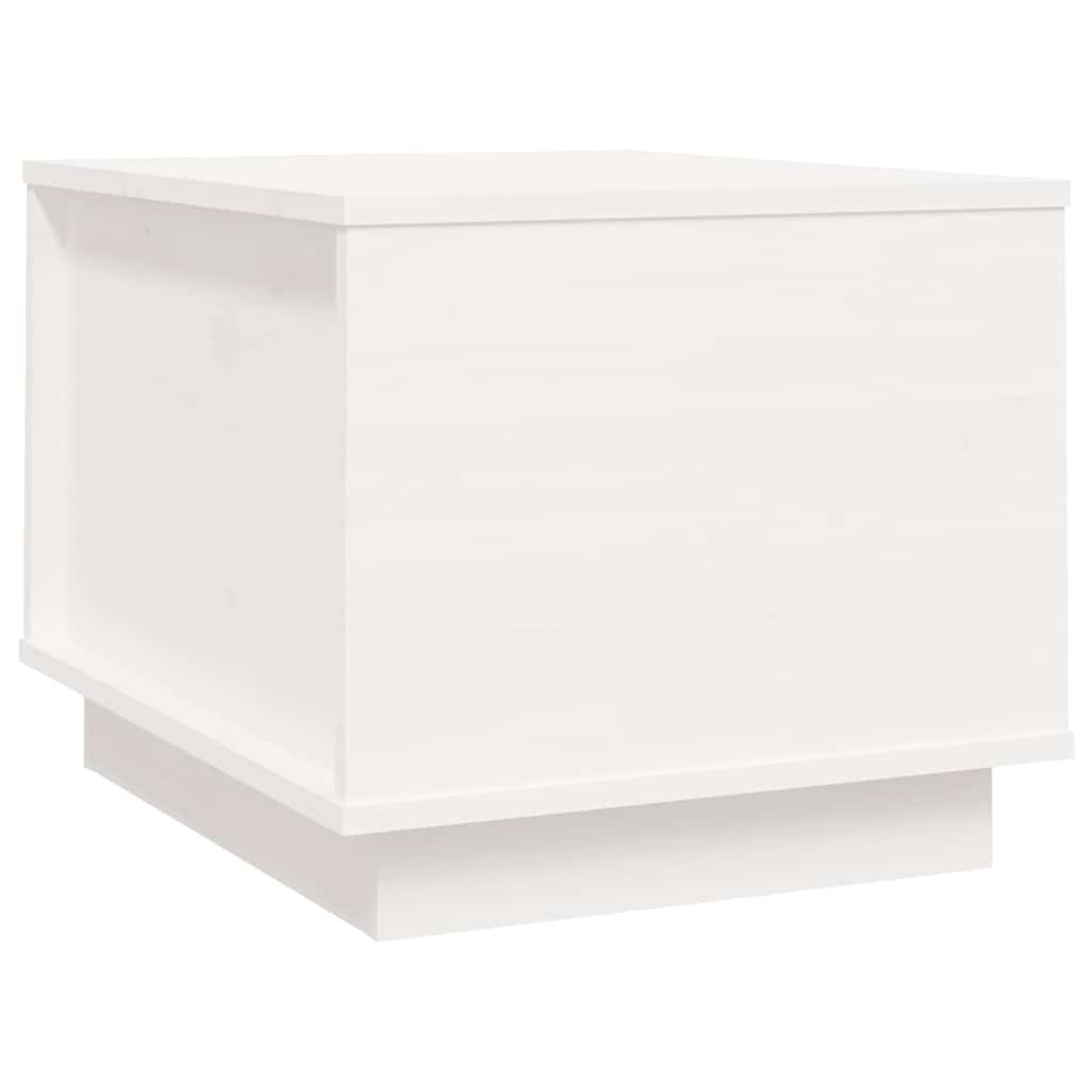 Coffee Table White 40x50x35 cm Solid Wood Pine