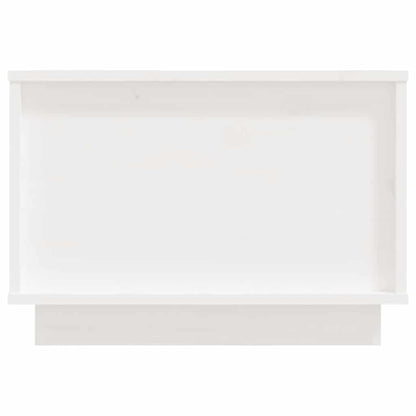 Coffee Table White 40x50x35 cm Solid Wood Pine