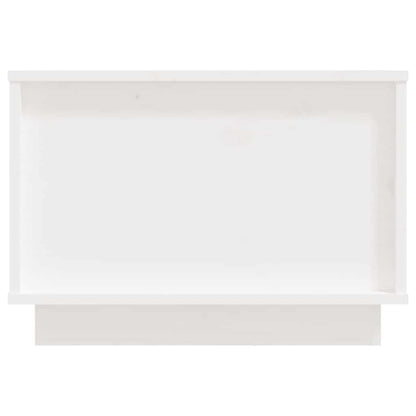 Coffee Table White 40x50x35 cm Solid Wood Pine