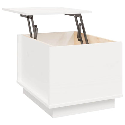 Coffee Table White 40x50x35 cm Solid Wood Pine