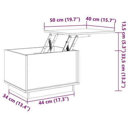 Coffee Table White 40x50x35 cm Solid Wood Pine
