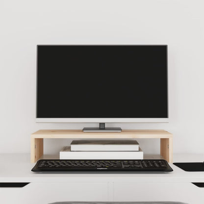 Monitor Stand 50x27x10 cm Solid Wood Pine